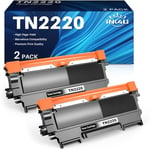 INK4U TN2220 Cartouches de toner compatibles pour Brother TN 2220 TN2010 pour MFC-7360N 7460DN, DCP-7065DN 7055, FAX-2840 2845 HL-2130 2132 2230 2135W 2250DN 2270DW 280DW DW Imprimantes (2 Noir)