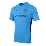 Maillot De Football Puma Om Training Jersey Jr Bleu Ciel