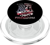 Gun Whisky Beer & Freedom Drapeau américain vintage vieilli PopSockets PopGrip pour MagSafe