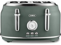 Tower Renaissance 4 Slice Toaster T20065FOR (Forest Green)