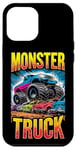 iPhone 12 Pro Max Monster Truck Crushing Cars Art for Monster Truck Lovers Case