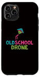 Coque pour iPhone 11 Pro Kite Flying - Drone Oldschool