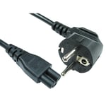 FDL 0.75M EUROPEAN MAINS PLUG TO C5 CLOVER LEAF SOCKET CABLE