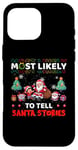 iPhone 16 Pro Max Most Likely To Tell Santa Stories Funny Merry Christmas Case