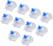 10 Pcs Cherry MX Blue Switch,Commutateurs Bleus,Cherry Interrupteurs,interrupteurs de Clavier mécaniques,Bleus Interrupteur de Clavier mécanique de Touche de Remplacement(Q230)