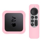 Trolsk Set-top Box + Silikone etui (Apple TV 4K (2021)) - Lyserød