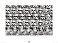 Star Wars Episode VII (Stormtrooper Pencil Art) 60 x 80 cm Toile Imprimée