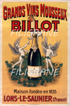 VINS MOUSSEUX BILLOT Rsmo - POSTER HQ 40x60cm d'une AFFICHE VINTAGE