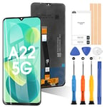 Écran pour Samsung Galaxy A22 5G A226 SM-A226B SM-A226B/DS LCD Écran Tactile Digitizer Réparation Pièces de Rechange avec Outils (Non Compatible avec la Version 4G)