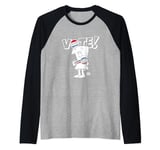 Schoolhouse Rock Vote with Bill with White Type Raglan Baseball Tee