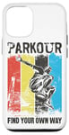 iPhone 12/12 Pro Parkour Free Running Traceur Vintage Retro Parkour Find Your Case