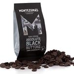 Montezuma's Absolute Black, 100% Cocoa, Dark Chocolate Buttons, Gluten Free & Naturally Vegan, 180g Bag