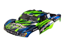 Traxxas 6928G Kaross Slash 4x4/2WD Grön & Blå Målad