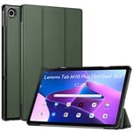 FINTIE Coque pour Lenovo M10 Plus 3rd Gen 10.6 Pouces 2022 (TB125 / TB128) - Étui Fin et Rigide Housse Pliable Légère, Protection pour Lenovo Tab M10 Plus 3ème Génération, Vert Alpin