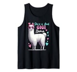 She's A Bad Funny Joke Gigi Cute Llama Mother's Day Farm Tank Top