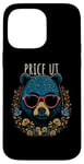 Coque pour iPhone 14 Pro Max Price Utah Ours portant des lunettes de soleil et des fleurs