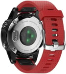 Garmin fenix 7S      Silicone Strap   Red