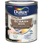 Ecran+ bois - Peinture satinée pour bois extérieur - Volets, portes, fenêtres, portails - Blanc Pur 2 l Dulux Valentine