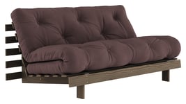 Karup Design Roots 160 Sovesofa, Brunlakkert furu, Brown