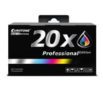 20x Eurotone Pro Encre Alternative pour Epson Home XP-202 XP-425 XP-325 XP-312