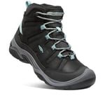 KEEN Women's Circadia Mid Polar Hiking Boots, Black/Cloud Blue, 5.5 UK