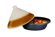 alpina Tajine 2,5L - Couscoussier Induction avec Couvercle Céramique Ø30cm - Casserole Tout Feux - Idéal pour Tajines et Couscous - Élégant et Durable