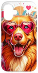 Coque pour iPhone 16 Nova Scotia Duck Tolling Retriever Dog St Valentin Art