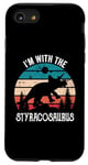 iPhone SE (2020) / 7 / 8 I'm With The Dinosaur Styracosaurus, Retro Dino Gifts Kids Case