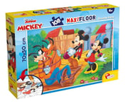 Lisciani- Mickey & Friends Puzzle Recto/Verso 108 Pieces – MICKEY-31740, 31740, Multicolore, Taille Unique