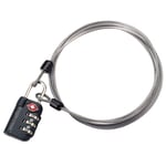 Eagle Creek 3-Dial TSA Lock & Cable Graphite, OneSize