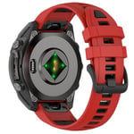 Silikonarmbånd for Garmin Fenix 8 43mm - Rød