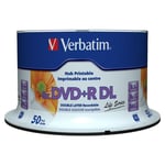 Verbatim DVD+R8,5gb 8x double layer printable, 50 pieces en cake us ver (97693)
