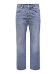 ONLY & SONS Men's Onsfade Loose One MBD 6781 A14 DNM Noos Jeans, Medium Blue (Medium Blue Denim), 33 W/34 L