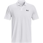 Under Armour Performance 3.0 Golf Polo T-skjorte Herre - Hvit - str. S