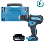 Makita DHP482Z LXT 18V Combi Drill Body With 1 x 5.0Ah Battery, Case & Inlay