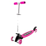 Kick Scooter for Kids Children Toddler Aged 3-7 Years Folding Height Adjustable Handlebar 3 Wheels Stunt Girls Boys Pedal Skate,Pink