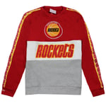 Mitchell & Ness Houston Rockets NBA Leading Scorer Fleece Crew Mens Sweater - Red Cotton - Size X-Small