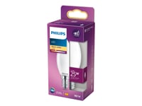 Philips Led Classic - Led-Glödlampa - Form: B35 - E14 - 2.2 W (Motsvarande 25 W) - Klass E - Varmt Vitt Ljus - 2700 K