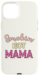 Coque pour iPhone 15 Plus Smoking Hot Mama Dalmatien Rose vif Sexy Mom