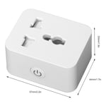 Smart Plug 15A PC 2.4G WiFi Outlet With Schedule Timer Function UK