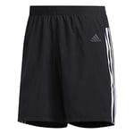 adidas Run It 3-Stripes Men's Shorts, mens, Shorts, DW5997, Black, M 7"