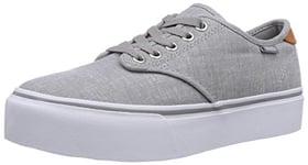 Vans W Camden Platform (Menswear) Gray, Baskets Mode Femme - Gris (Menswear Gray Eul), 36 EU