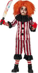 FIESTAS GUIRCA Déguisement Costume Clown Garçon Halloween Enfant 7-9 Ans