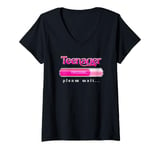 Womens 12th Birthday Bday 2009 12 Year Old Girl Teenager Processing V-Neck T-Shirt