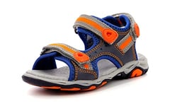 Kickers Femme Platino Sandale, Bleu Marine Orange 53, 36 EU