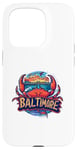 Coque pour iPhone 15 Pro Baltimore Maryland MD DMV Fruits de mer Vacation Crabe Ocean Fun