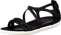 Ecco Simpil, Sandales Plates Femme, Noir, 35 EU