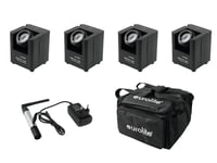 Set 4x AKKU UP-1 + SB-4 Soft-Bag + QuickDMX Wireless transmitter