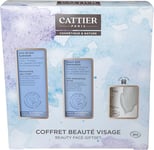 Cattier - Coffret Beauté Visage - Soin de Jour, Sérum et Gommage - 130ml