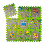 Tapis circuit puzzle de mousse coloré imperméable léger tapis de jeu enfant